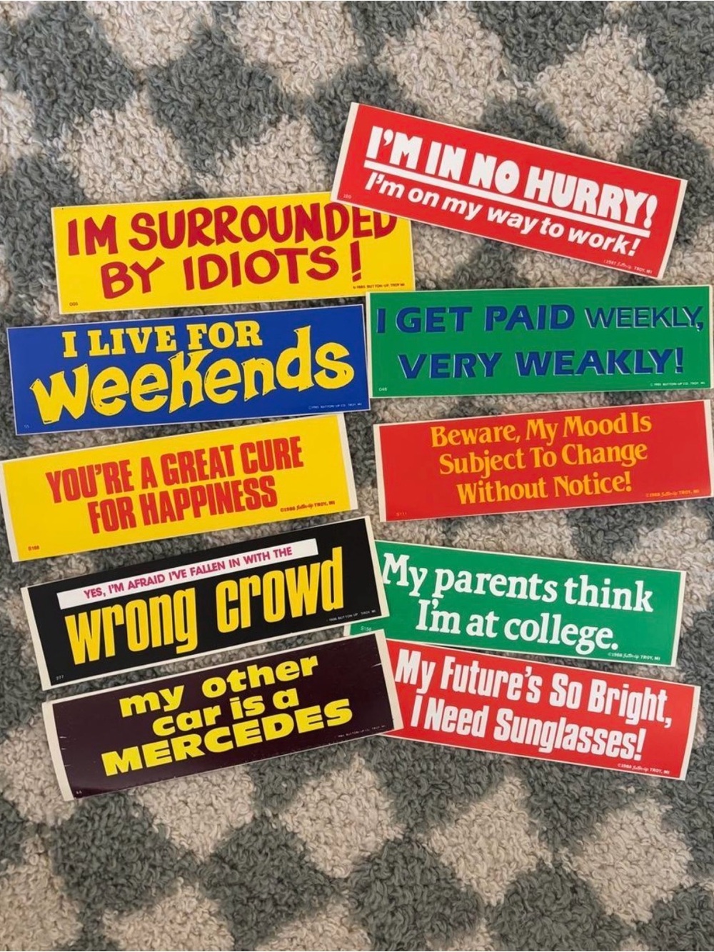 Vintage Bumper Sticker Bundle